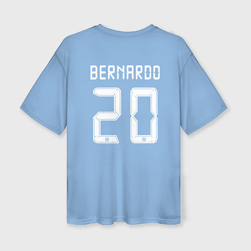 Женская футболка оверсайз Bernardo 20 MCFC игровая / 3D-принт – фото 2