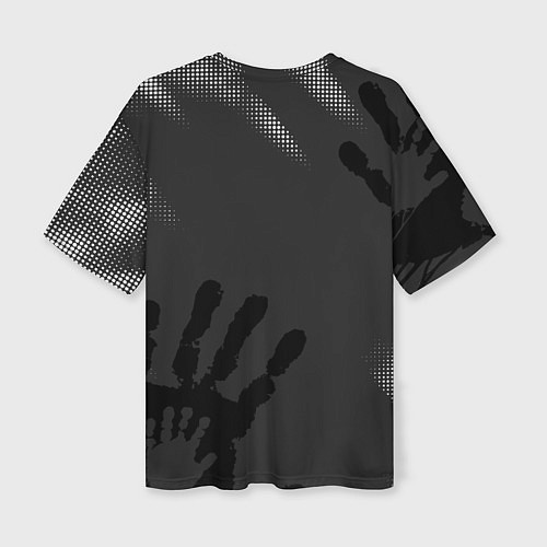 Женская футболка оверсайз Death Stranding отпечаток руки / 3D-принт – фото 2