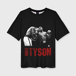 Женская футболка оверсайз Майк Тайсон Mike Tyson