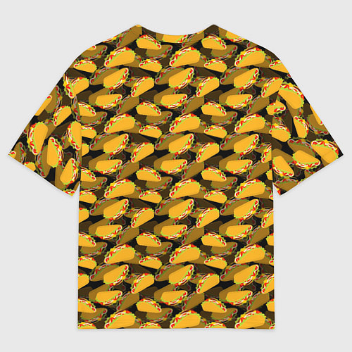 Женская футболка оверсайз Тако Tacos / 3D-принт – фото 2