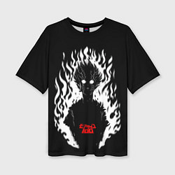 Женская футболка оверсайз Демонический Кагеяма Mob Psycho 100