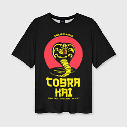 Футболка оверсайз женская Cobra Kai California, цвет: 3D-принт