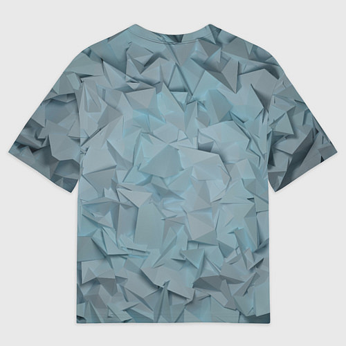 Женская футболка оверсайз ЛеДяная Геометрия / 3D-принт – фото 2