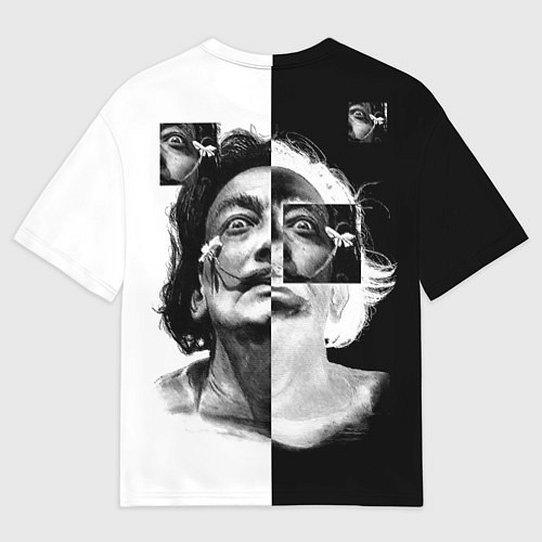 Женская футболка оверсайз Salvador Dali - Сальвадор Дали / 3D-принт – фото 2