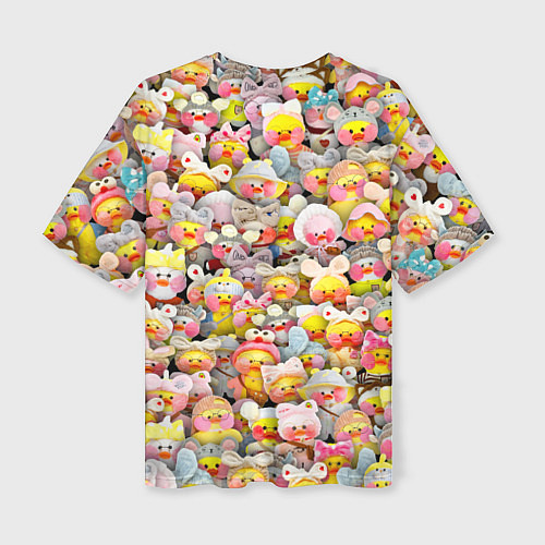 Женская футболка оверсайз Уточки Лалафанфан / 3D-принт – фото 2