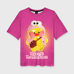 Женская футболка оверсайз Duck Lalafanfan Лалафанфан