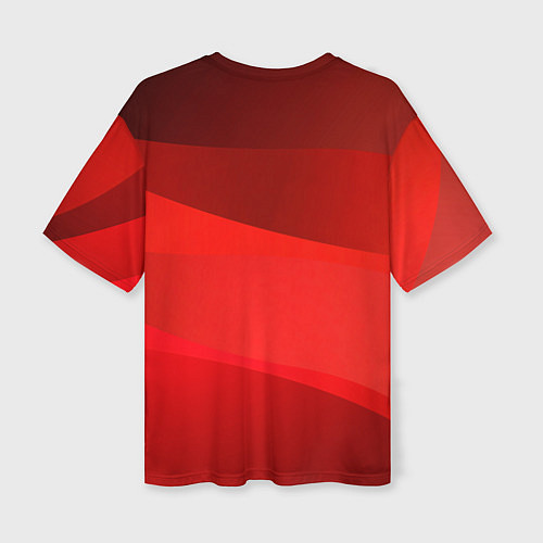 Женская футболка оверсайз Honda - Red / 3D-принт – фото 2