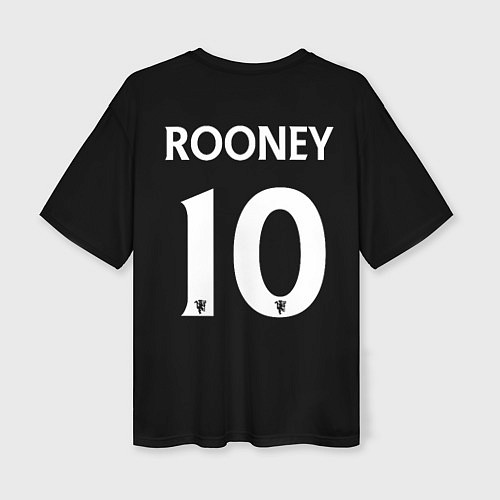 Женская футболка оверсайз Манчестер Юнайтед Руни ретро форма, Manchester Uni / 3D-принт – фото 2
