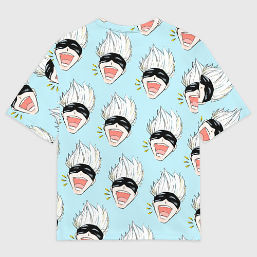 Женская футболка оверсайз Узор с Сатору / 3D-принт – фото 2