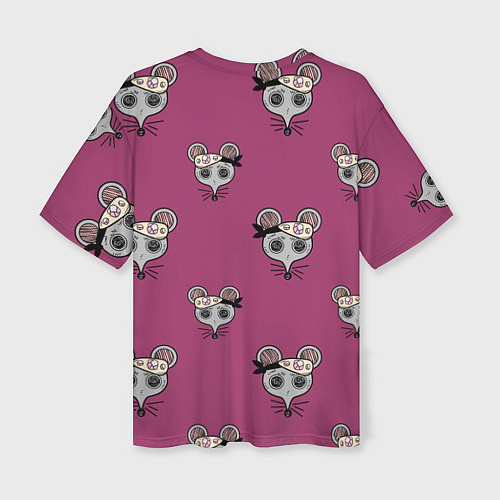 Женская футболка оверсайз Ниндзя-мыши Клинок, рассекающий демонов Kimetsu no / 3D-принт – фото 2