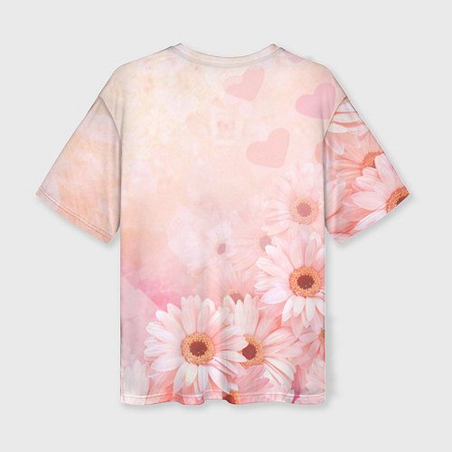 Женская футболка оверсайз Самая красивая Юлия / 3D-принт – фото 2
