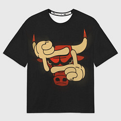Футболка оверсайз женская Сhicago bulls, цвет: 3D-принт