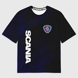 Футболка оверсайз женская СКАНИЯ SCANIA, цвет: 3D-принт