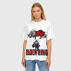 Футболка оверсайз женская ELDEN RING время путешествовать Элден Ринг, цвет: 3D-принт — фото 2