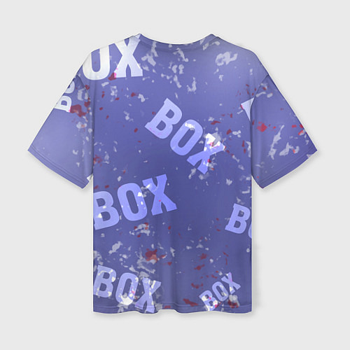 Женская футболка оверсайз Boxing - фиолетовый / 3D-принт – фото 2