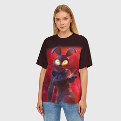 Футболка оверсайз женская Five Nights at Freddys Ванесса, цвет: 3D-принт — фото 2