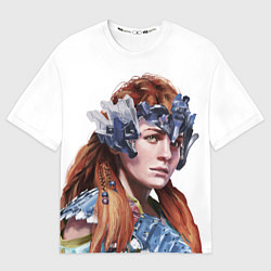 Футболка оверсайз женская Воительница Элой, цвет: 3D-принт
