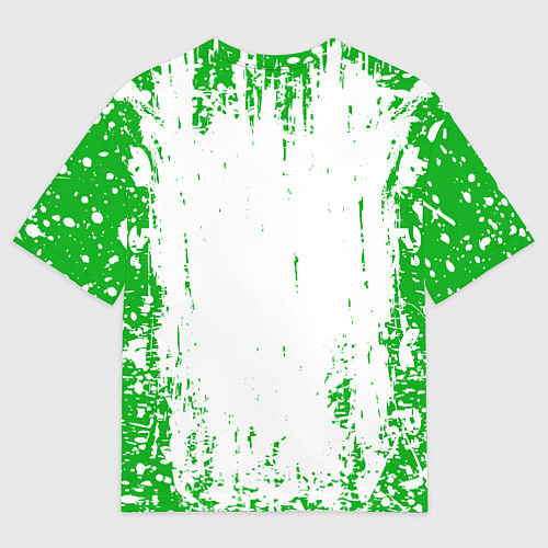 Женская футболка оверсайз Skoda Брызги / 3D-принт – фото 2