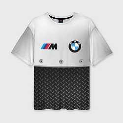 Женская футболка оверсайз BMW БМВ СТАЛЬ
