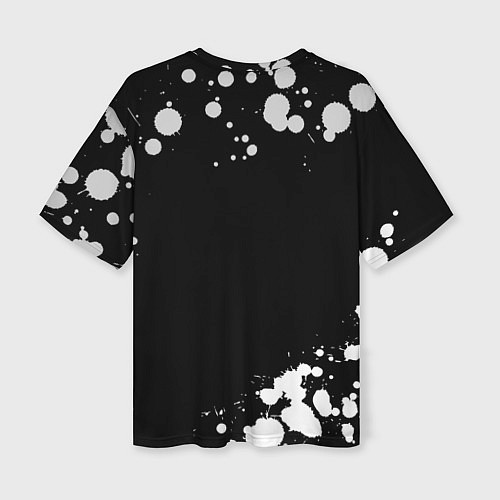 Женская футболка оверсайз YAMAHA Racing Краска / 3D-принт – фото 2