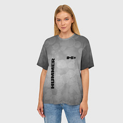 Футболка оверсайз женская Hummer abstraction, цвет: 3D-принт — фото 2