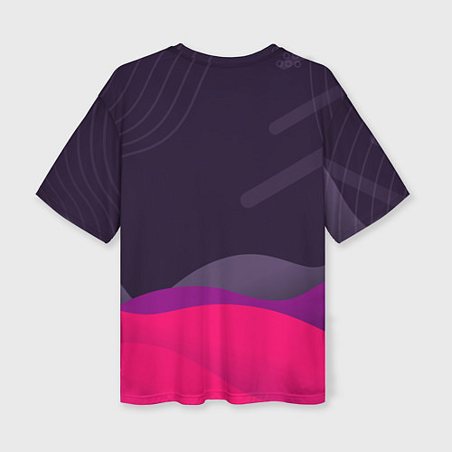 Женская футболка оверсайз Серфинг и лето / 3D-принт – фото 2