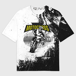 Футболка оверсайз женская Motocross Мотокросс, цвет: 3D-принт