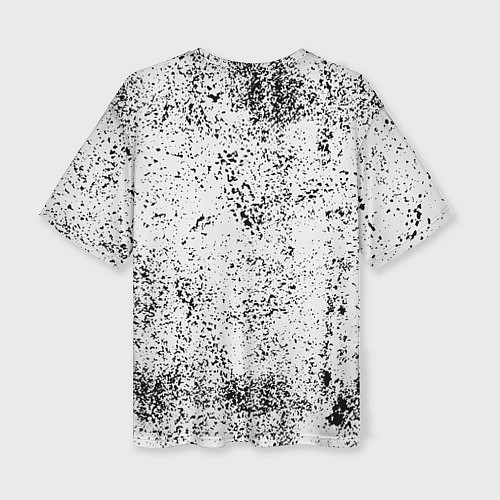 Женская футболка оверсайз Daft Punk B&W / 3D-принт – фото 2
