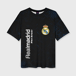 Женская футболка оверсайз REAL MADRID Pro Sport Потертости