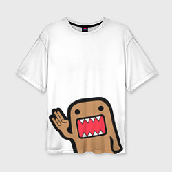 Женская футболка оверсайз Domo-Kun