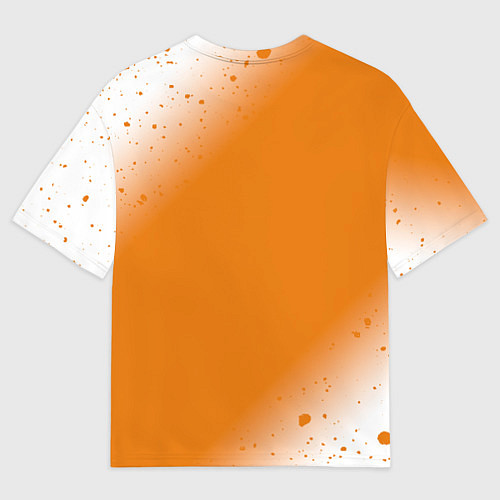 Женская футболка оверсайз ЛИСИЧКА Градиент / 3D-принт – фото 2