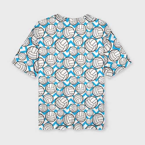 Женская футболка оверсайз Мячи Волейбольные / 3D-принт – фото 2