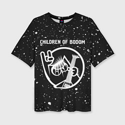 Футболка оверсайз женская Children of Bodom КОТ Брызги, цвет: 3D-принт
