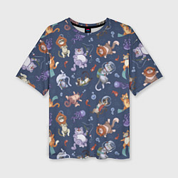 Женская футболка оверсайз Морские Котики: Цветное