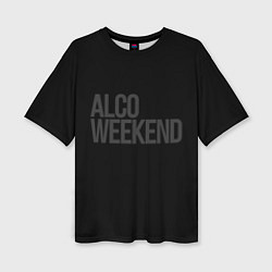 Футболка оверсайз женская Alco weekend, цвет: 3D-принт