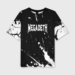 Женская футболка оверсайз Megadeth