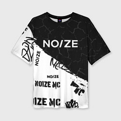 Женская футболка оверсайз Noize mc Паттерн
