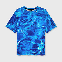 Женская футболка оверсайз Vanguard abstraction Water