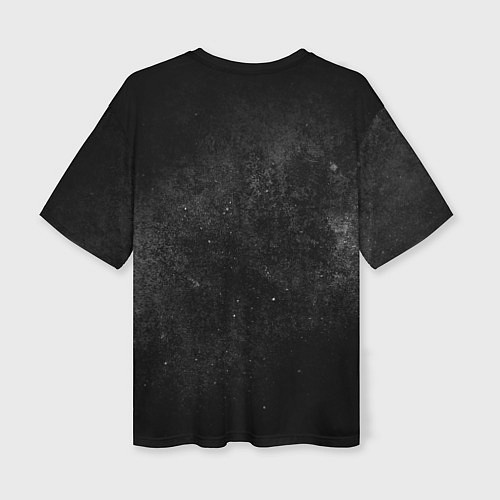 Женская футболка оверсайз Черный космос black space / 3D-принт – фото 2