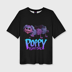 Женская футболка оверсайз POPPY PLAYTIME PJ Pug-a-Pillar