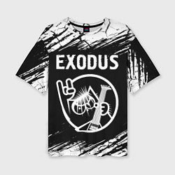 Женская футболка оверсайз Exodus КОТ Краски