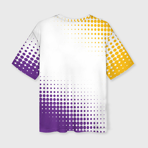 Женская футболка оверсайз Коби Брайант Lakers Абстракция / 3D-принт – фото 2