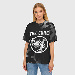 Футболка оверсайз женская The Cure КОТ Камуфляж, цвет: 3D-принт — фото 2