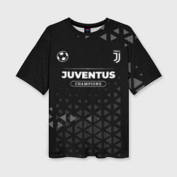 Футболка оверсайз женская Juventus Форма Champions, цвет: 3D-принт