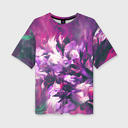 Женская футболка оверсайз Wild flowers