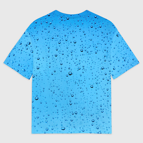 Женская футболка оверсайз Конденсат Капли / 3D-принт – фото 2
