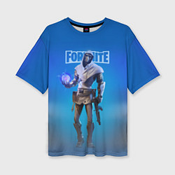 Женская футболка оверсайз Fortnite Fusion skin Video game Hero