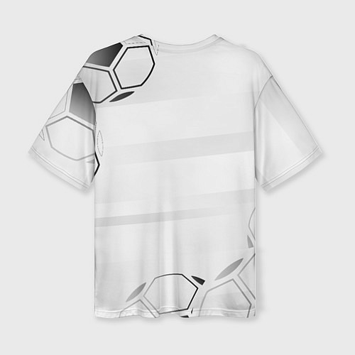 Женская футболка оверсайз Inter Football Club Number 1 Legendary / 3D-принт – фото 2
