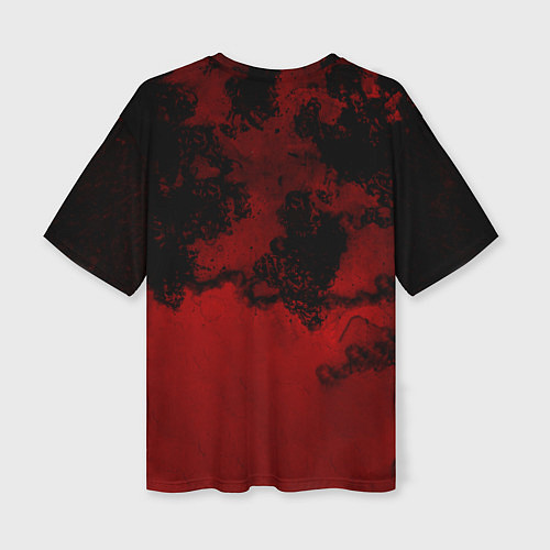 Женская футболка оверсайз World Painted Blood - Slayer / 3D-принт – фото 2