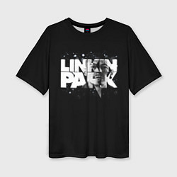 Женская футболка оверсайз Linkin Park логотип с фото